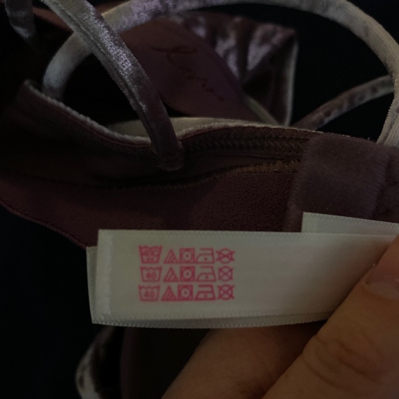 NWT Victoria's Secret PINK velvet pink bralette - Picture 5 of 6